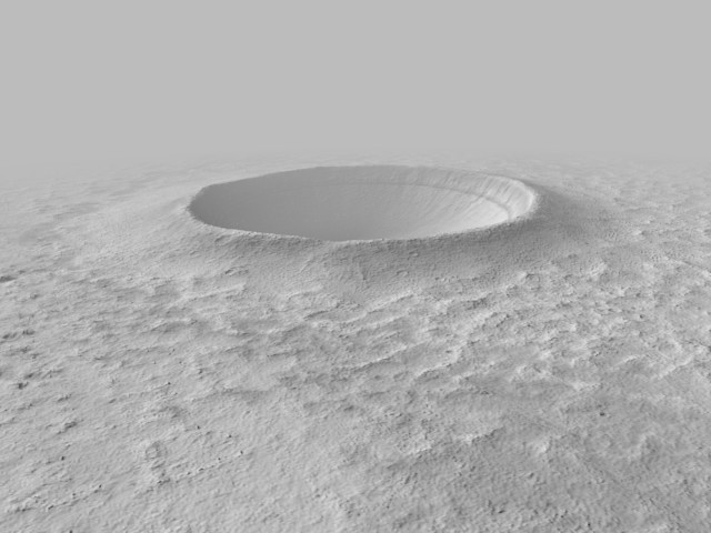 Fresh impact crater preview image 1